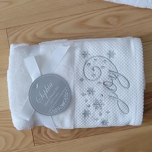 Christmas Hand Towels Sophia 100% percent cotton hand towel set